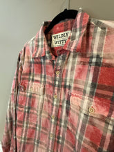 Load image into Gallery viewer, On Wednesdays, We Wear Pink Flannel, size small
